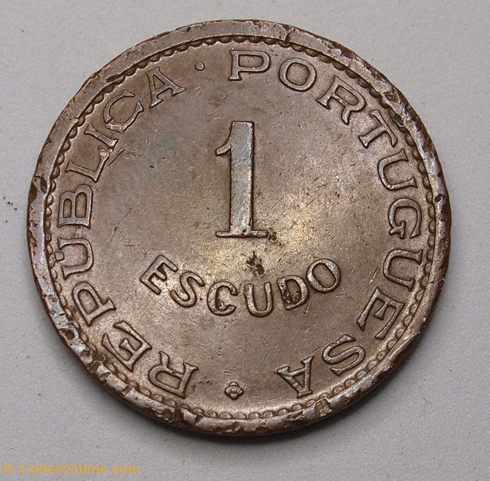 1 Escudo - 1970 monnaies monde timor oriental 1 escudo 1970