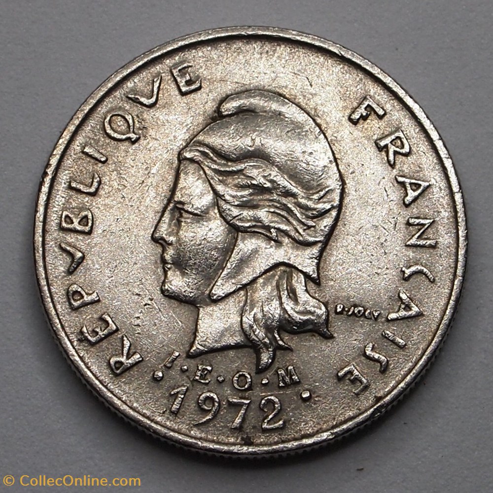 monnaie monde nouvelle caledonie 10 francs 1972