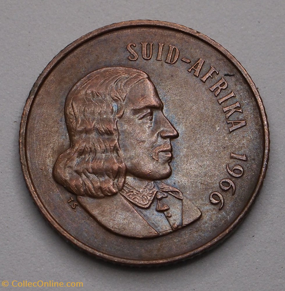 2 Cents - 1966 monnaie monde afrique du sud 2 cents 1966