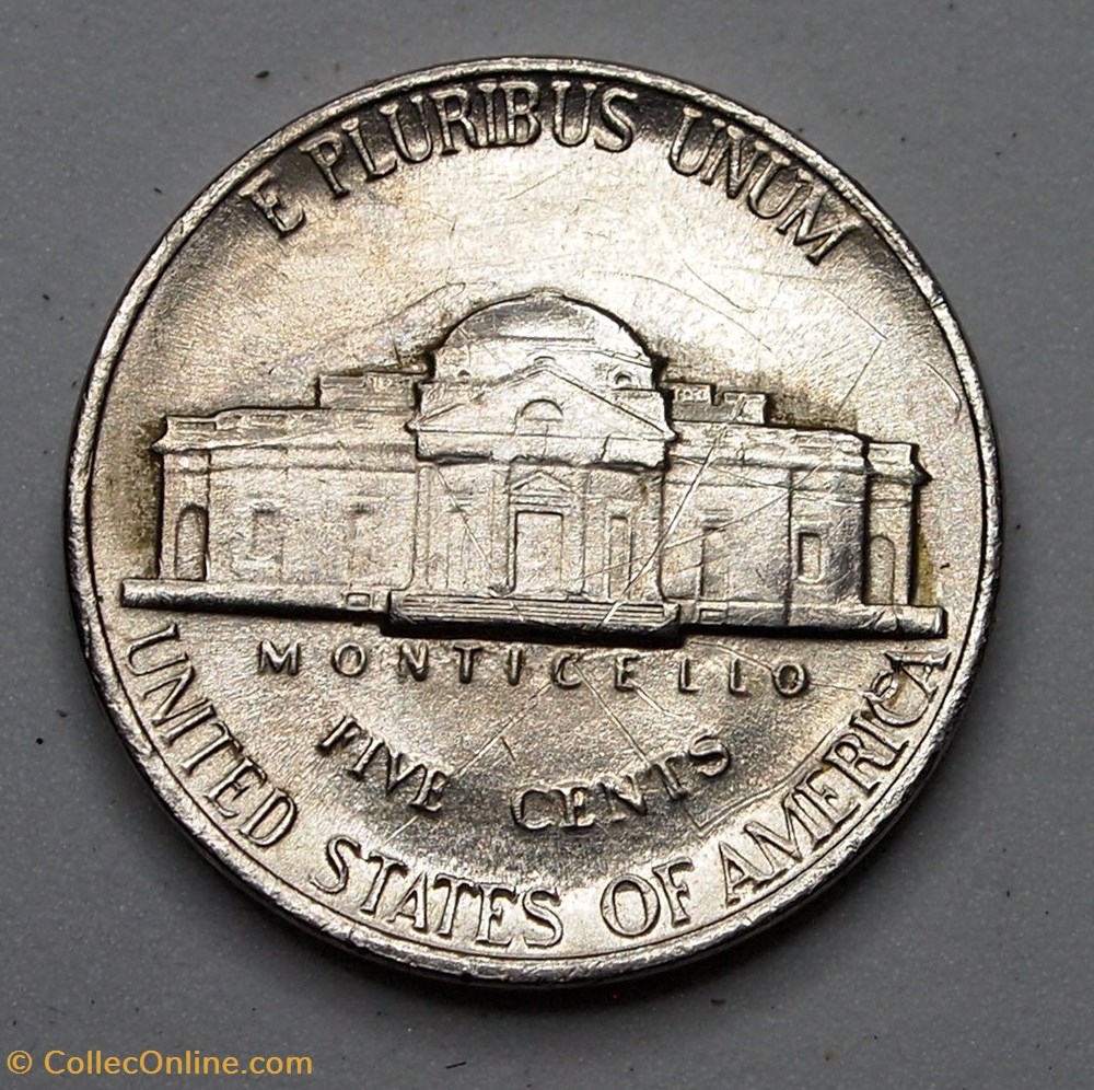 5 cents - 1990 P monnaie monde etat uni 5 cents 1990 p