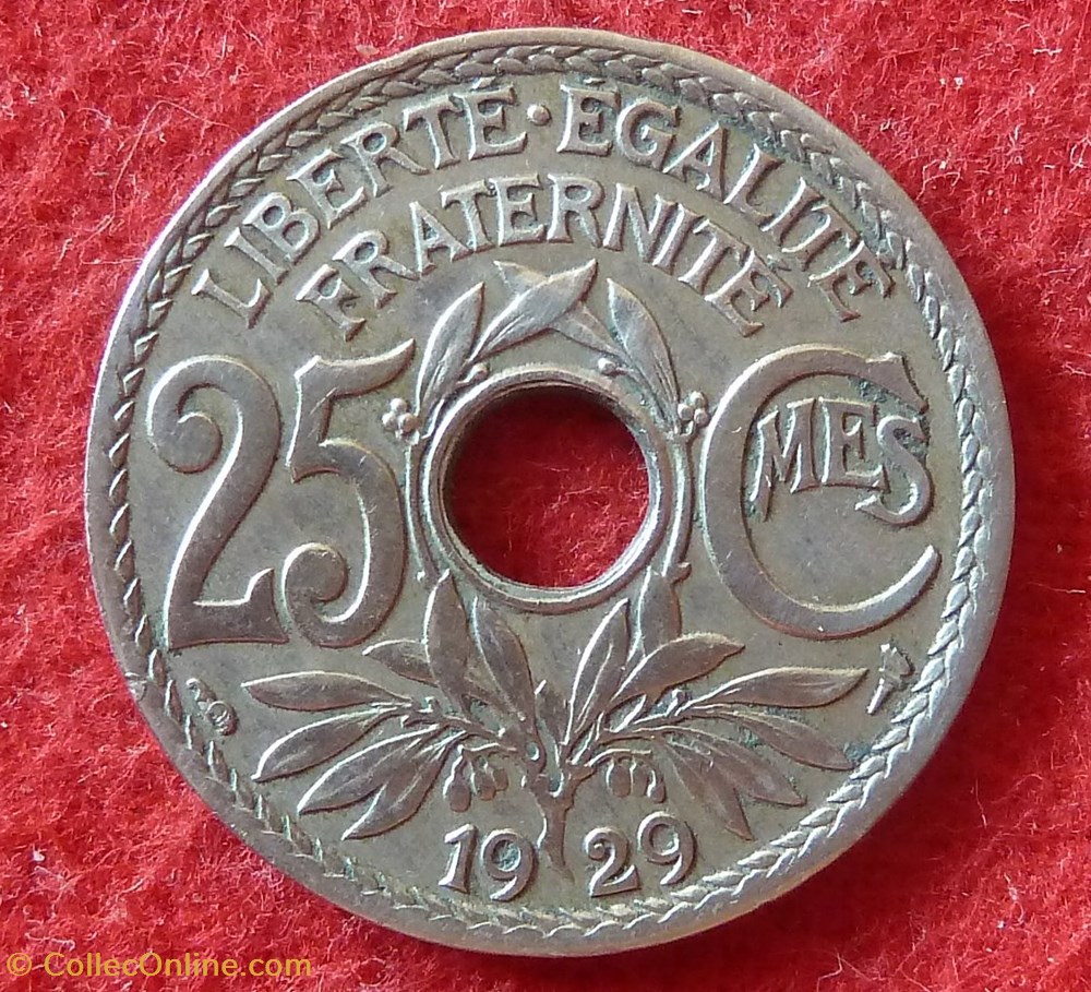 Lindauer - 25 Centimes - 1929 monnaies monde france lindauer 25 centimes 1929