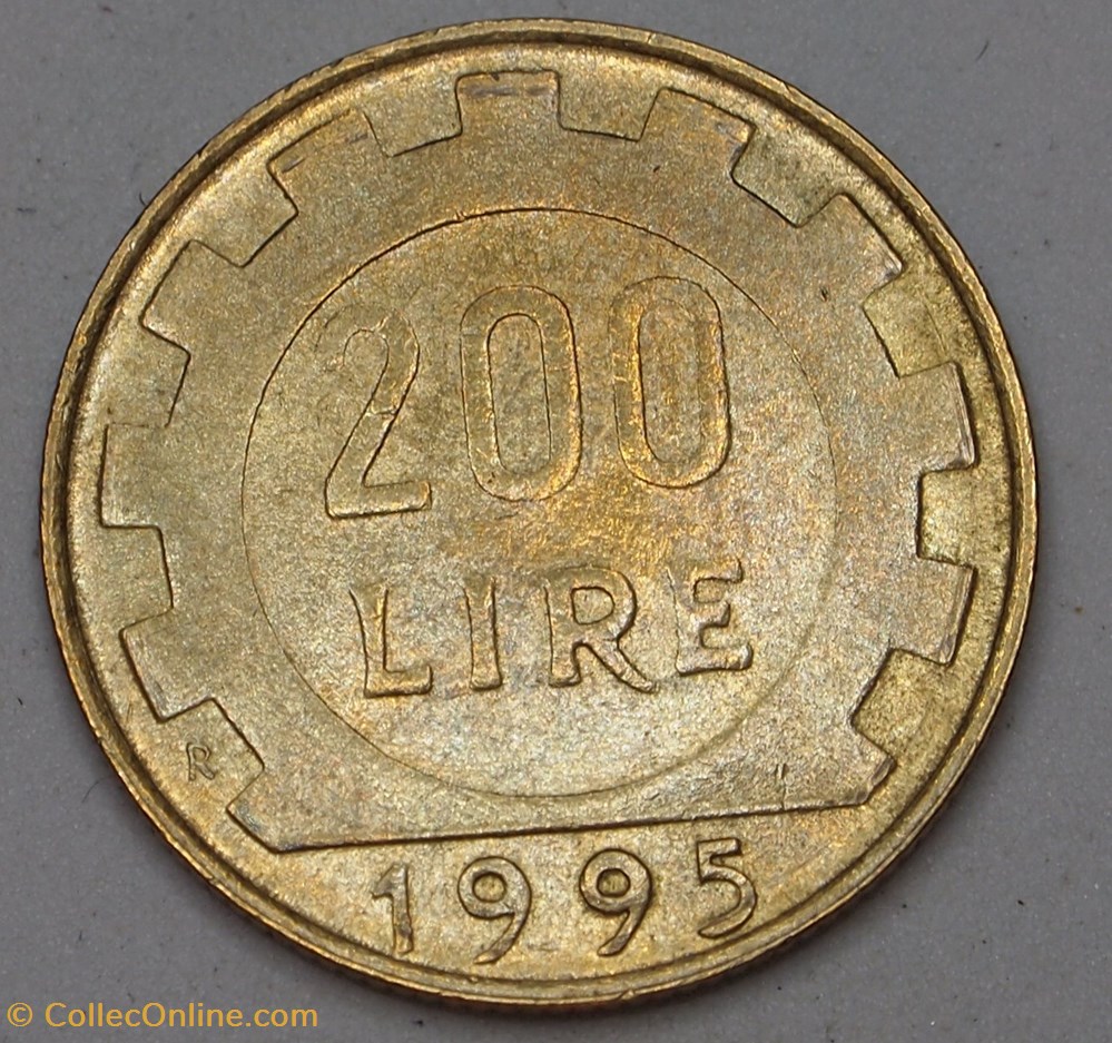 200 Lires - 1995 R monnaies monde italie 200 lires 1995 r