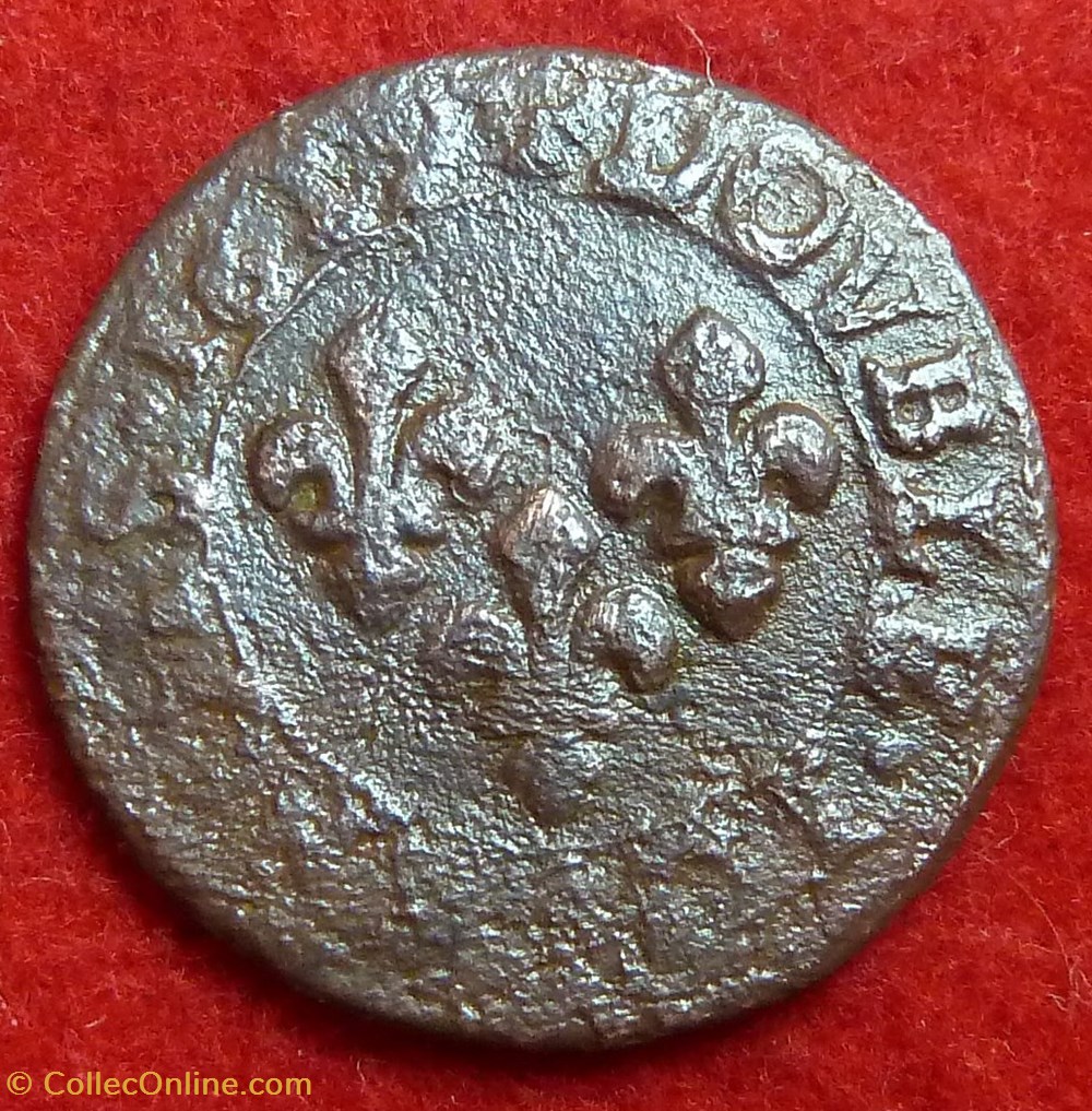 monnaies europe medievale a france royales double tournois 1619 poiltiers