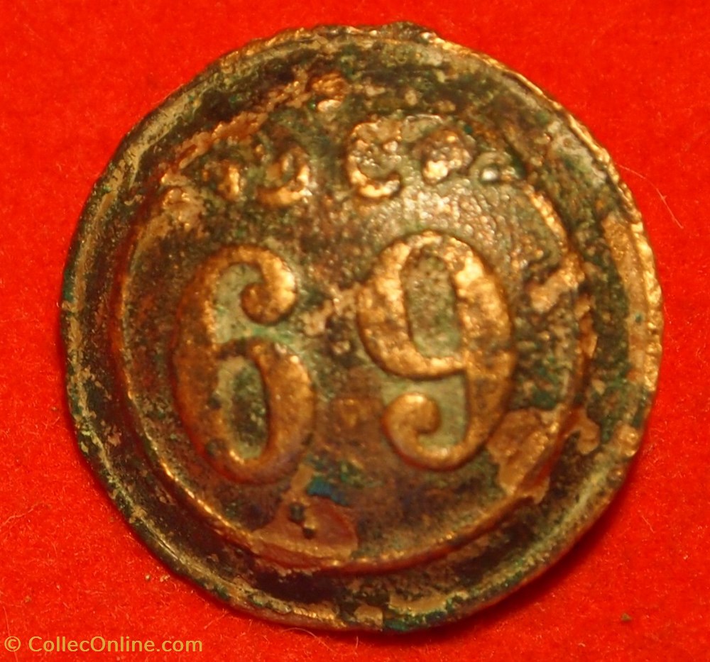 69 ème Infanterie de Ligne - 1844/1871 vetements et accessoires boutons militaires 69 eme infanterie de ligne 1844 1871