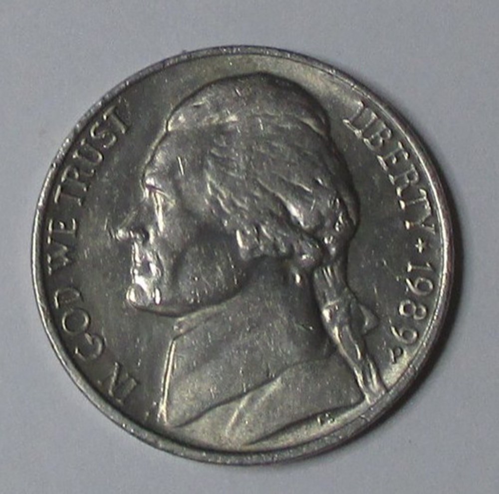 5 cents - 1989 P monnaies monde etats unis 5 cents 1989 p
