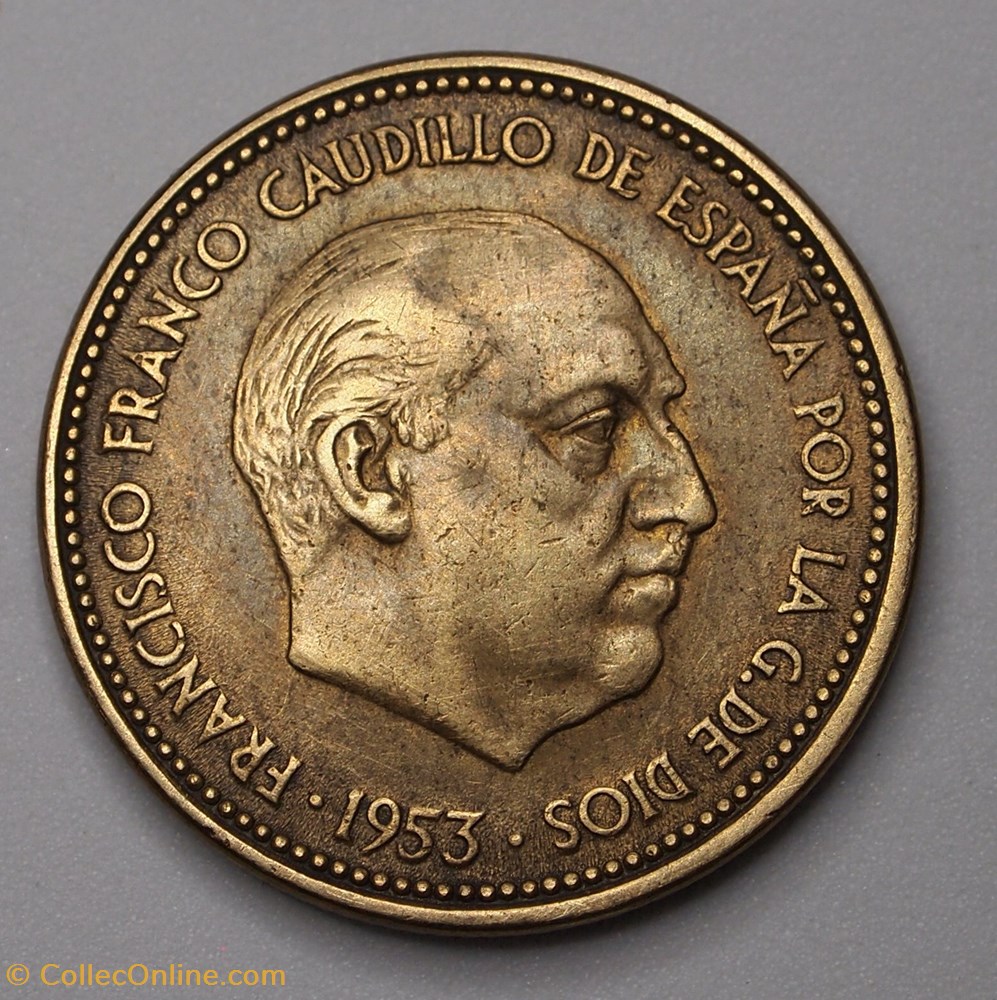 2 1/2 Pesetas - 1956 monnaie monde espagne 2 1 2 pesetas 1956