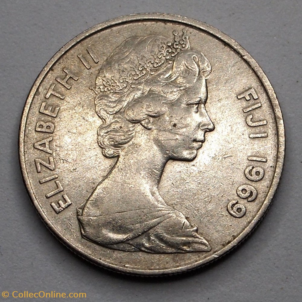 10 Cents - 1969 monnaie monde ile fidji 10 cents 1969