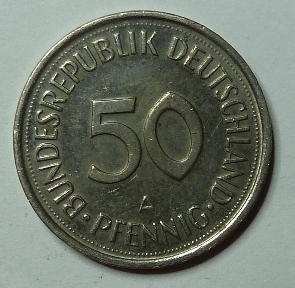 50 Pfennig - 1990 A monnaies monde allemagne 50 pfennig 1990 a