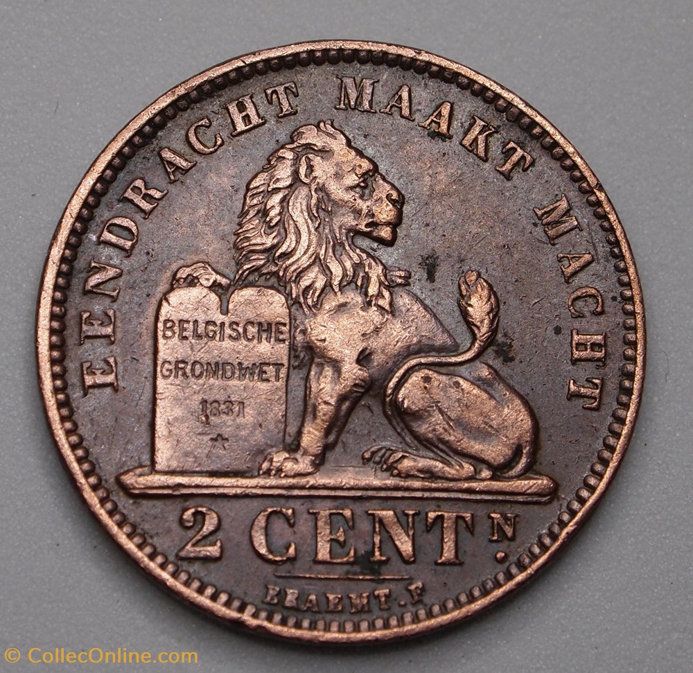 2 Centimes - 1905 monnaies monde belgique 2 centimes 1905