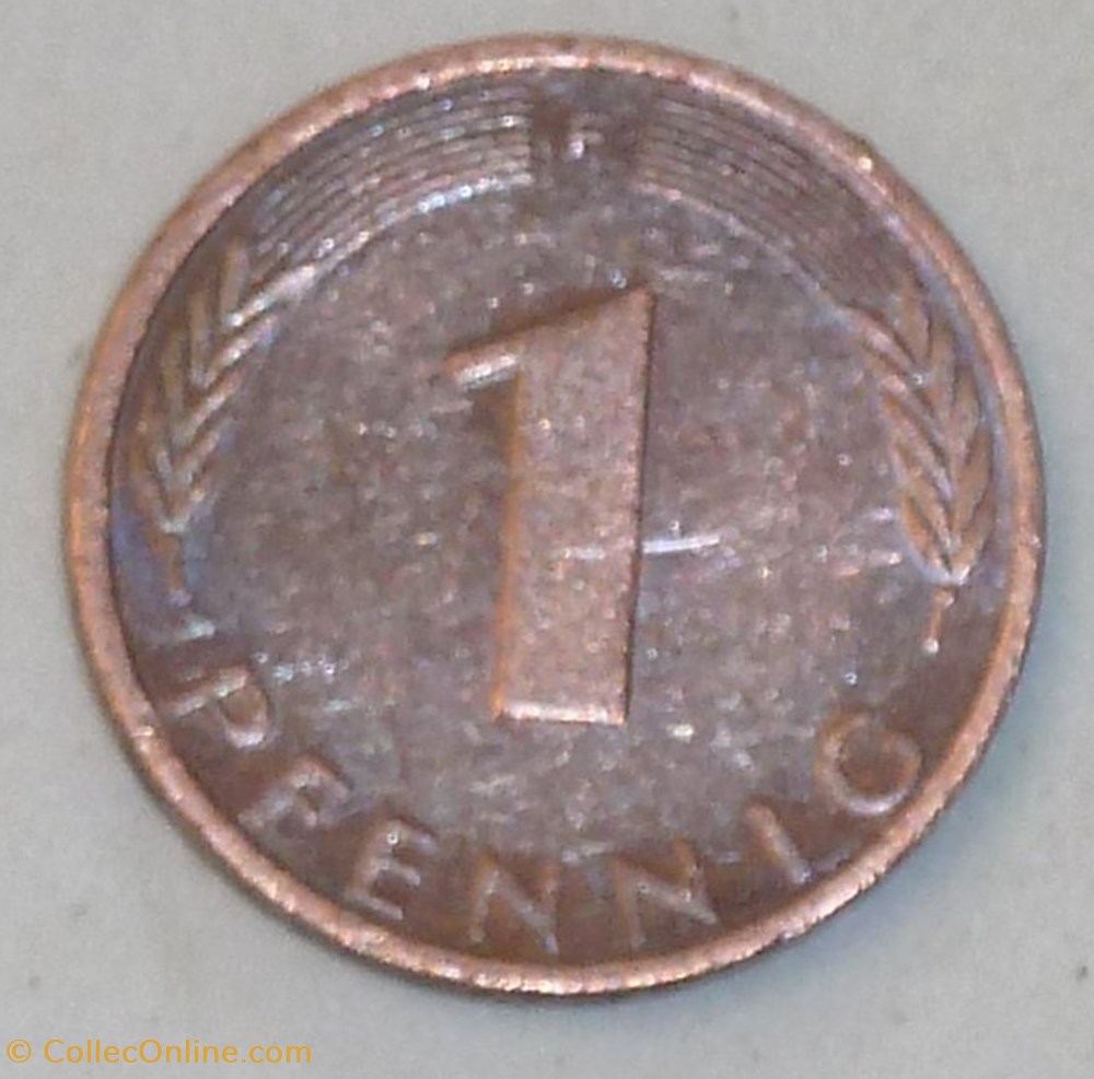 1 Pfennig - 1974 F monnaies monde allemagne 1 pfennig 1974 f