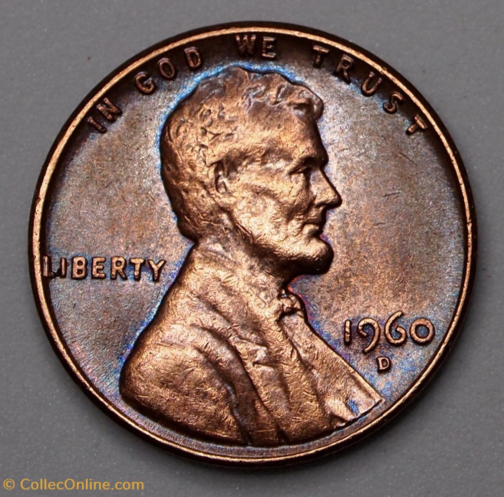 1 Cent - 1960 D monnaies monde etats unis 1 cent 1960 d