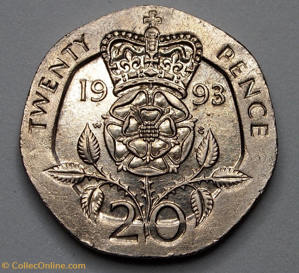 20 Pence - 1993 monnaies monde royaume uni 20 pence 1993