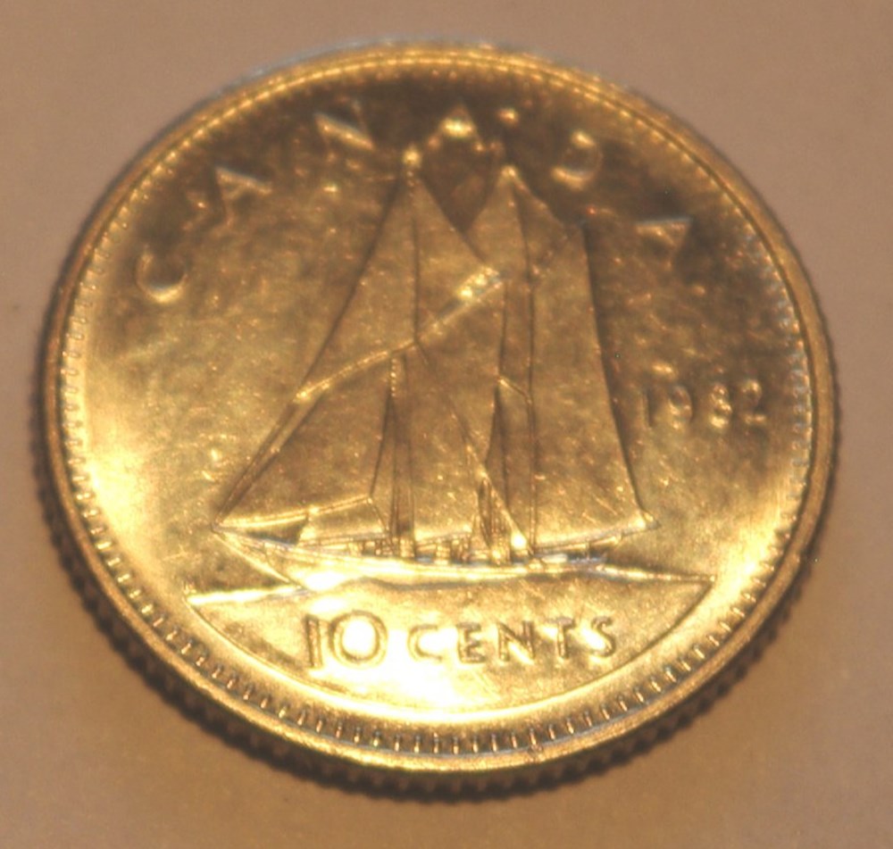 10 Cents - 1982 monnaies monde canada 10 cents 1982