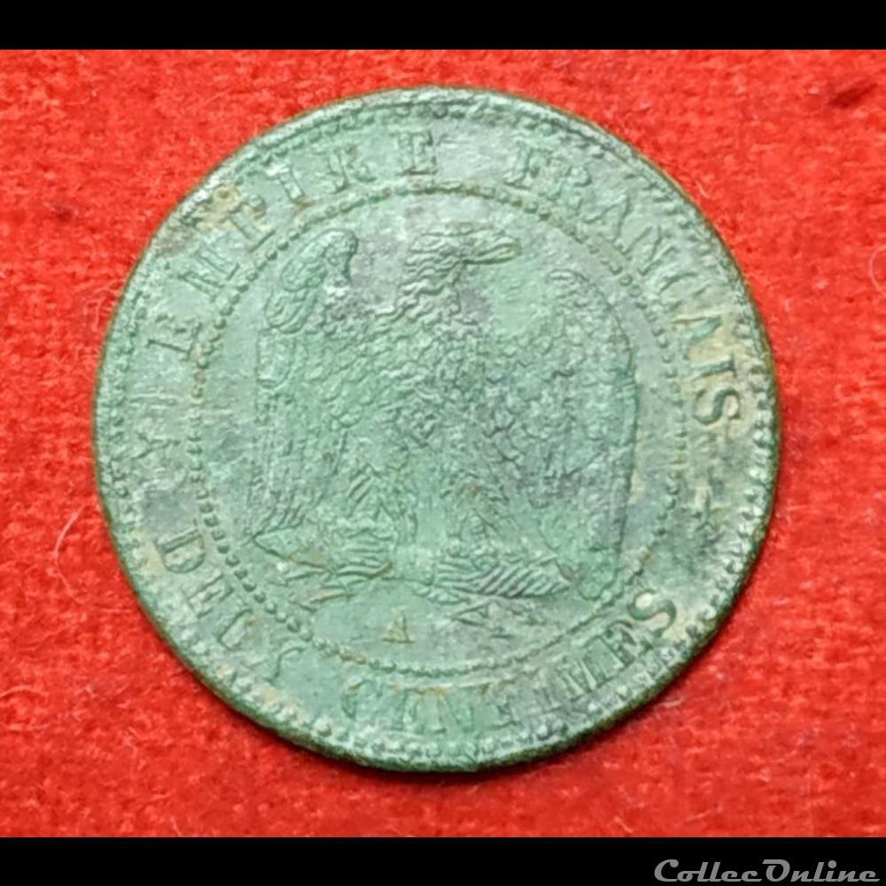 Napoléon III - 2 Centimes - 1854 - Paris monnaies monde france napoleon iii 2 centimes 1854 paris