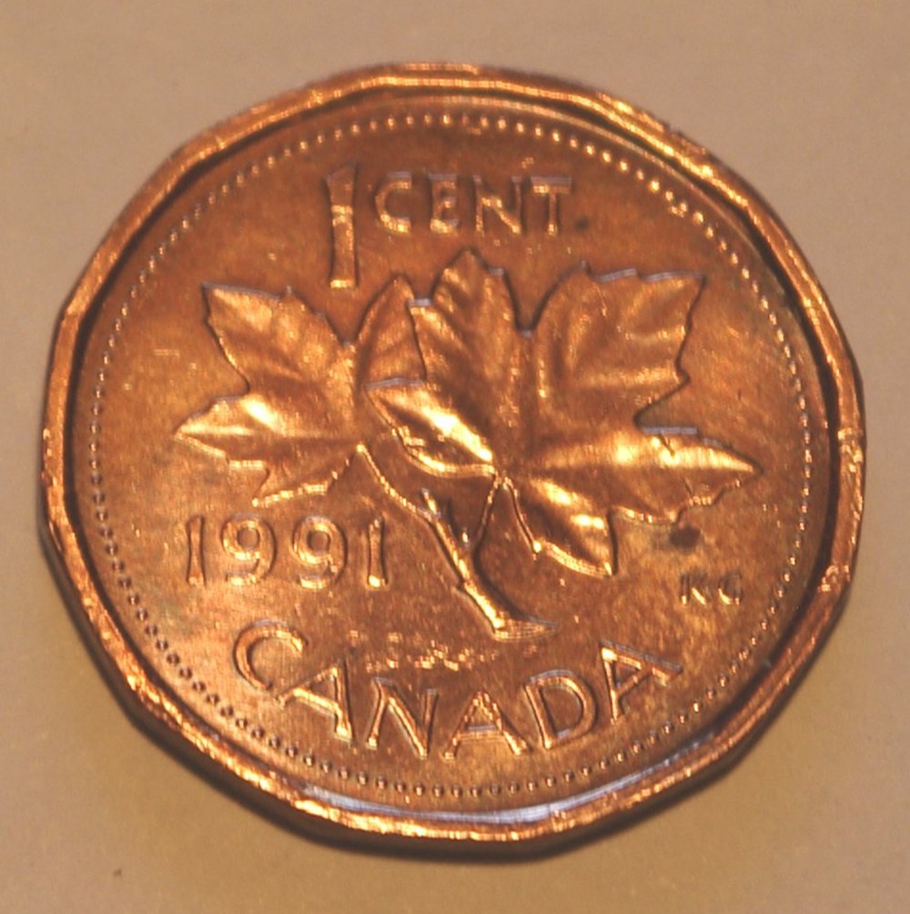 1 Cent - 1991 monnaies monde canada 1 cent 1991