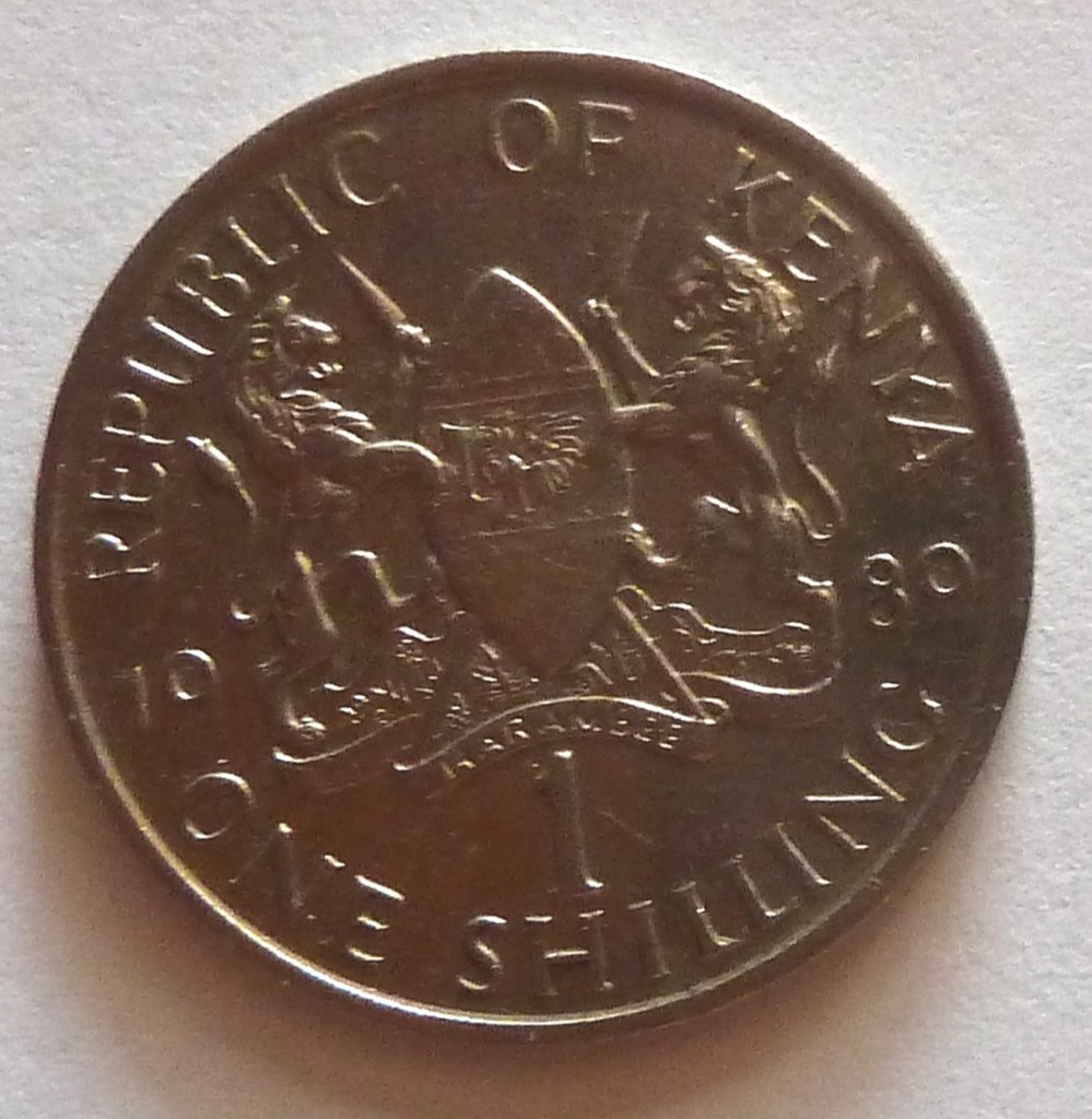 1 Shilling Arap Moi - 1980 monnaies monde kenya 1 shilling arap moi 1980