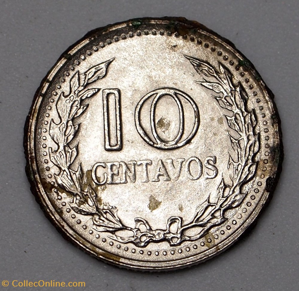 monnaies monde colombie 10 centavos 1973