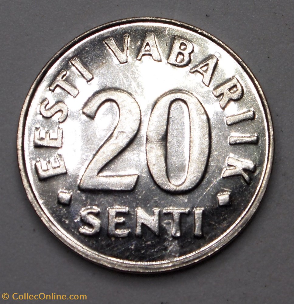 20 Senti - 1999 monnaies monde estonie 20 senti 1999