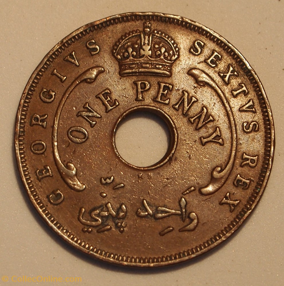 1 penny - 1952 monnaies monde afrique occidentale britannique 1 penny 1952