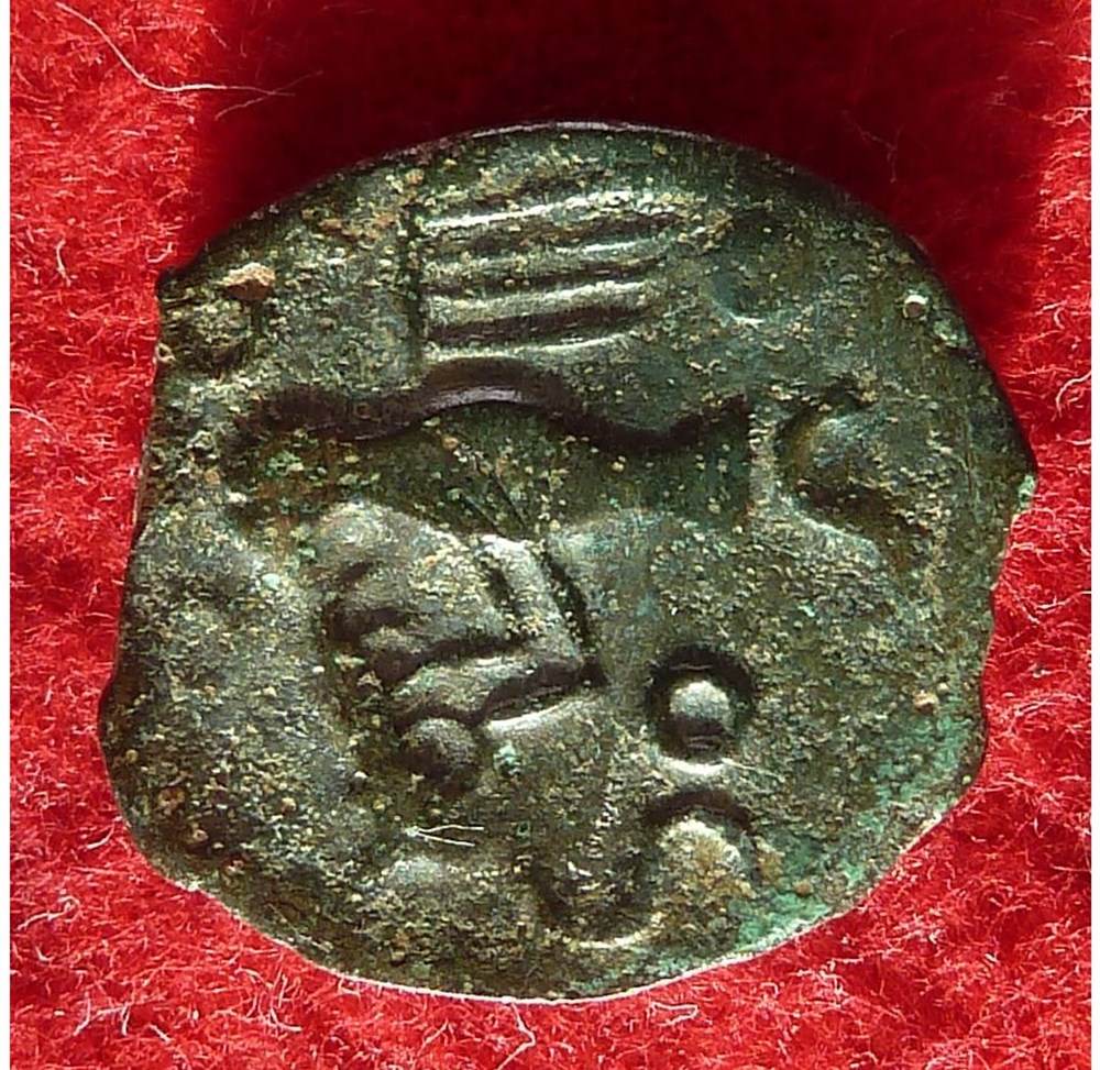 Meldes - Bronze à l’aigle et au sanglier, classe I monnaies antiques celtes meldes bronze a l aigle et au sanglier classe i