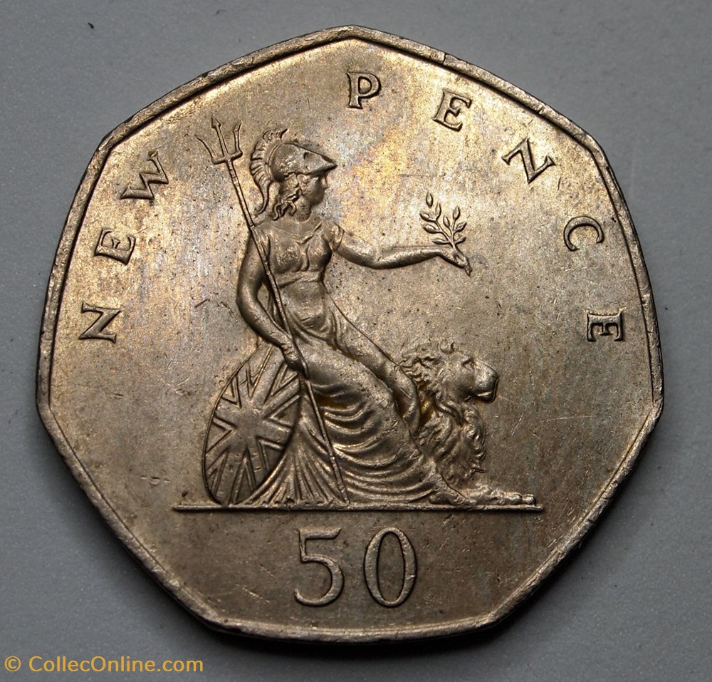 monnaies monde royaume uni 50 pence 1981
