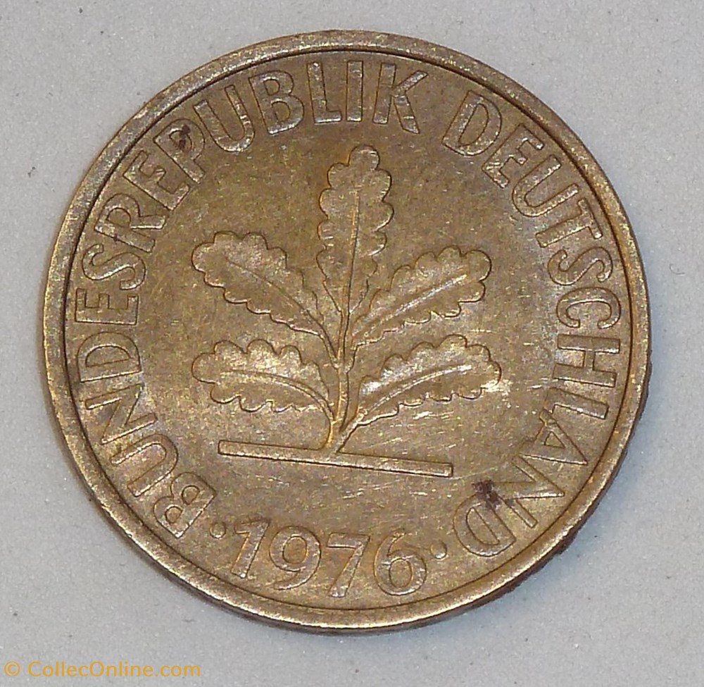 10 Pfennig - 1976 D monnaies monde allemagne 10 pfennig 1976 d