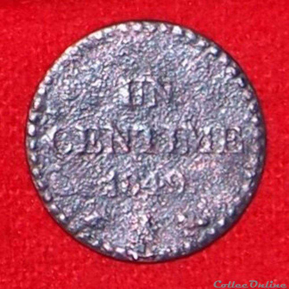 Deuxième République - 1 centime Dupré - 1849 - Paris monnaies monde france deuxieme republique 1 centime dupre 1849 paris