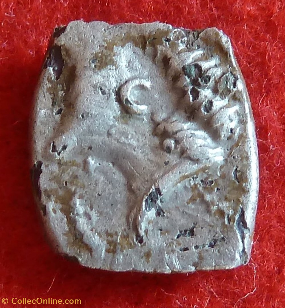 monnaies antiques celtes rutenes drachme aux feuilles aquatiques