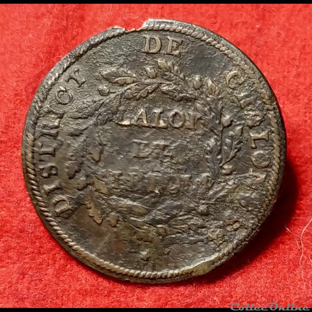 vetement et accessoire bouton militaire chalon sur saone 1789 1790