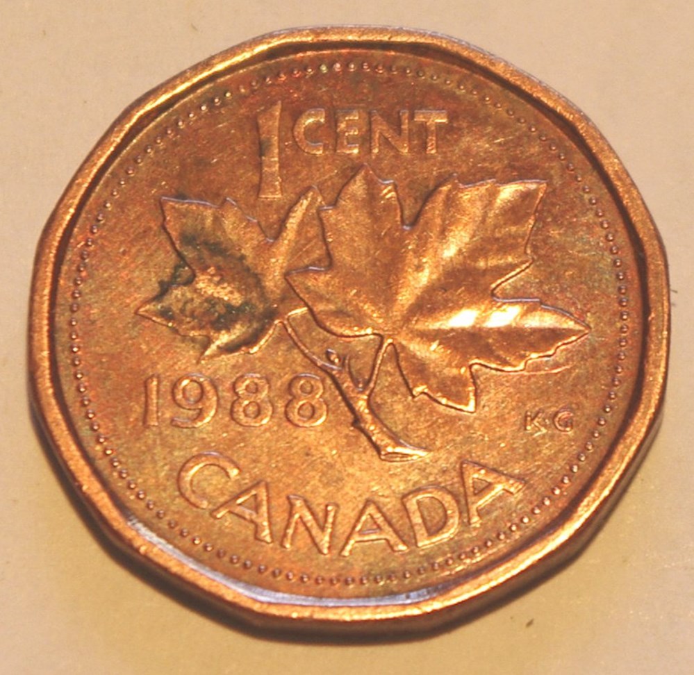 monnaies monde canada 1 cent 1988