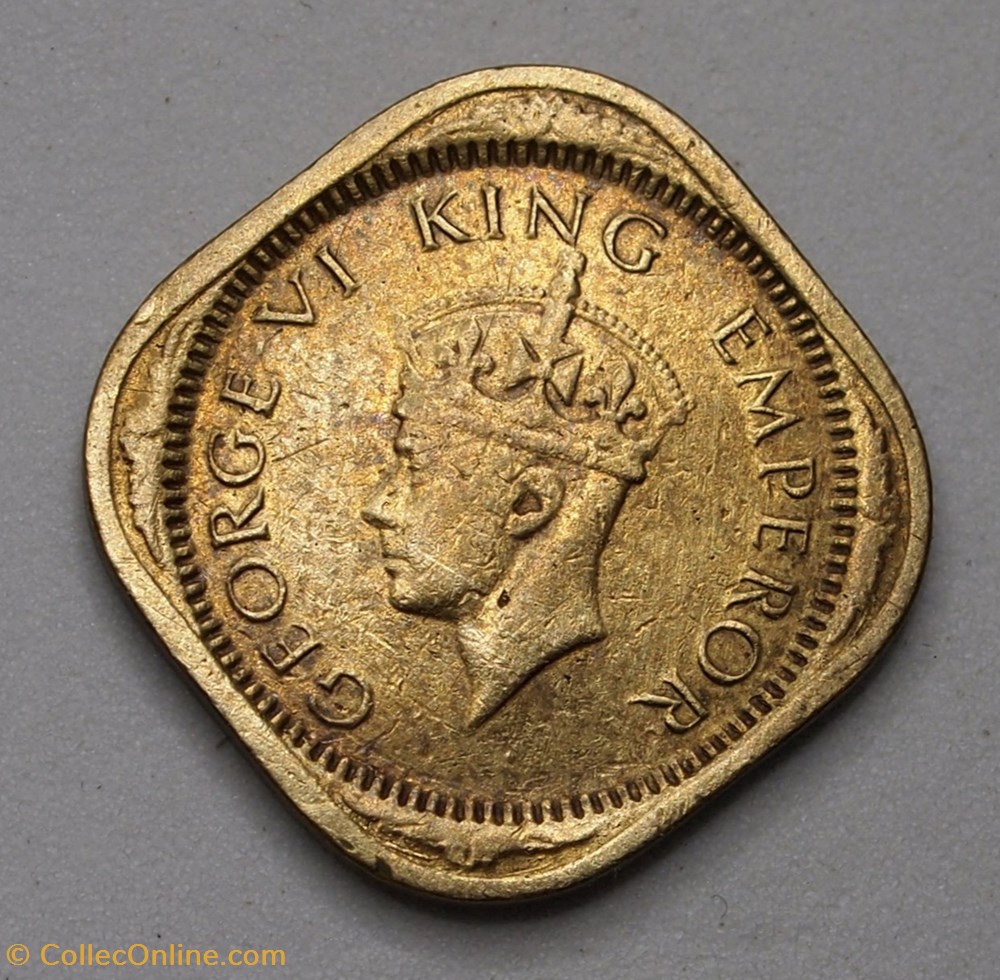 1/2 Anna - 1943 monnaie monde inde 1 2 anna 1943