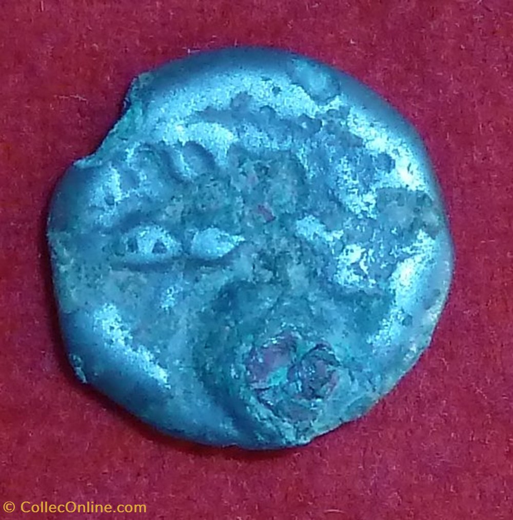 monnaies antiques celtes haute et moyenne seine incertaine potin au sanglier et a la tete coupee