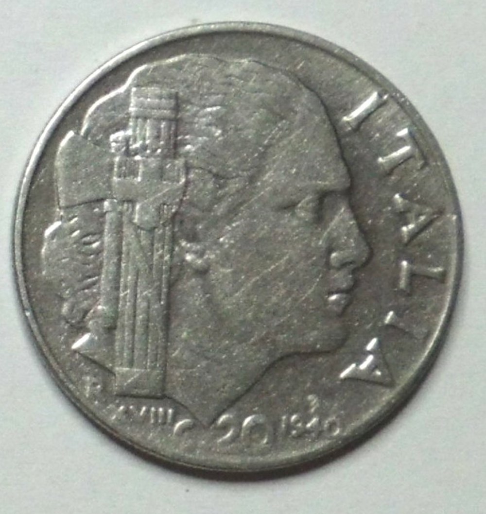 monnaies monde italie 20 centesimi 1940