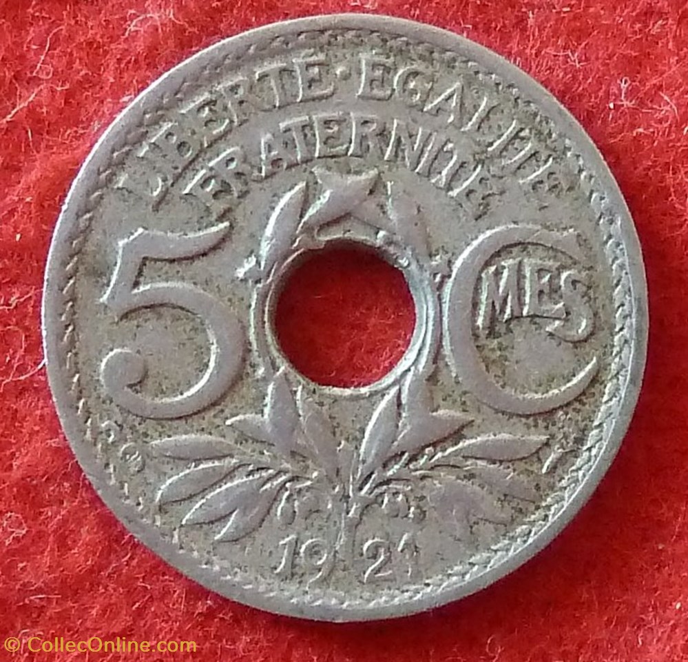 Lindauer - 5 Centimes - 1921 monnaies monde france lindauer 5 centimes 1921