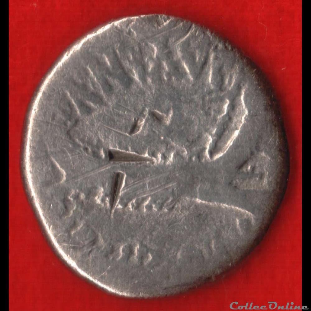 monnaie antique romaine denier de viieme legion sous marc antoine