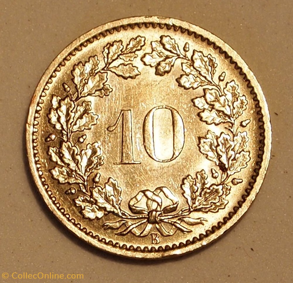 10 Centimes - 1968 B monnaie monde suisse 10 centimes 1968 b