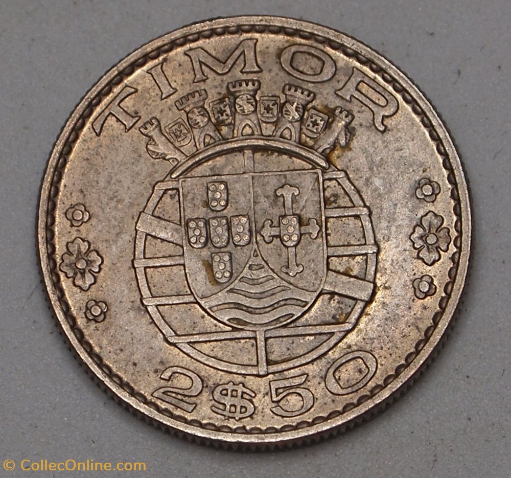 2 1/2 Escudos - 1970 monnaies monde timor oriental 2 1 2 escudos 1970