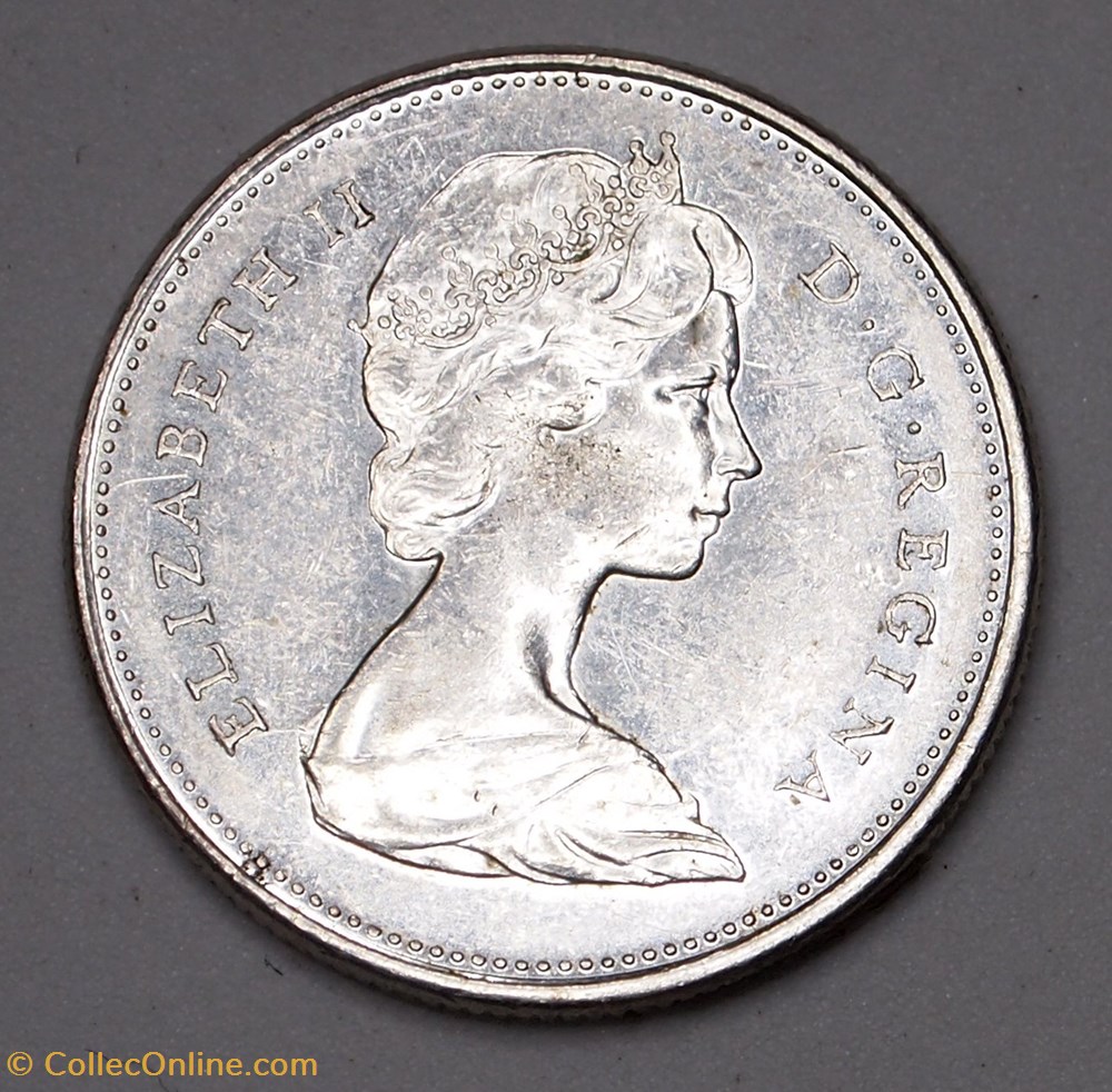 monnaies monde canada 25 cents 1967