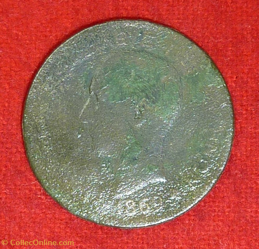 5 Lepta - 1869 BB monnaies monde grece 5 lepta 1869 bb