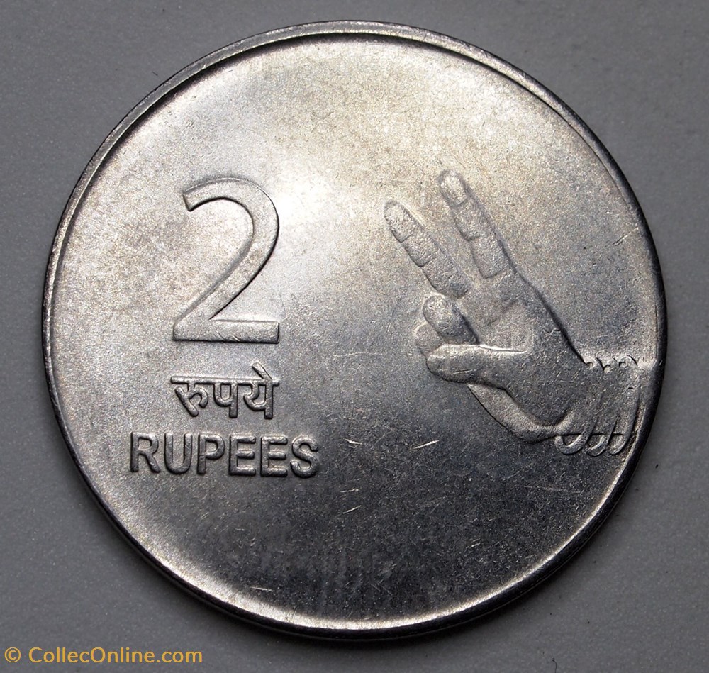 2 Roupies - 2010 monnaie monde inde 2 roupies 2010