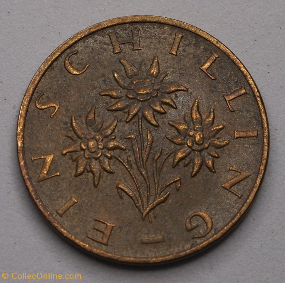1 Schilling - 1980 monnaie monde autriche 1 schilling 1980