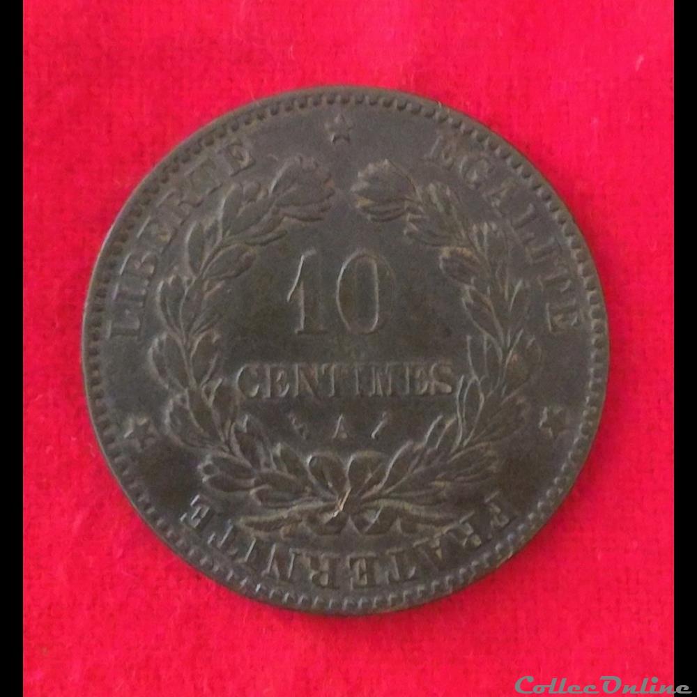 10 Centimes - Cérès - 1882 - Paris monnaies monde france 10 centimes ceres 1882 paris