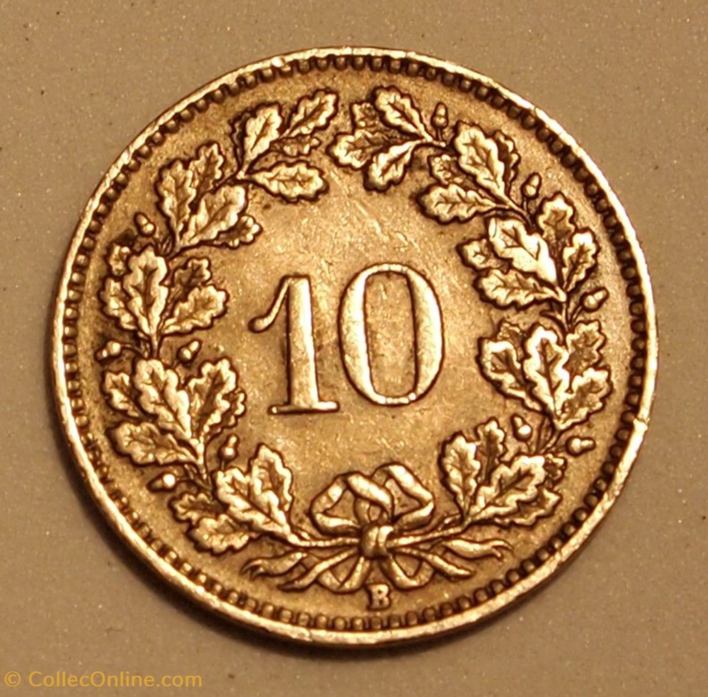 10 Centimes - 1943 B monnaies monde suisse 10 centimes 1943 b