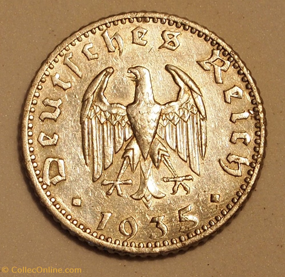 50 Pfennig - 1935 A monnaies monde allemagne 50 pfennig 1935 a