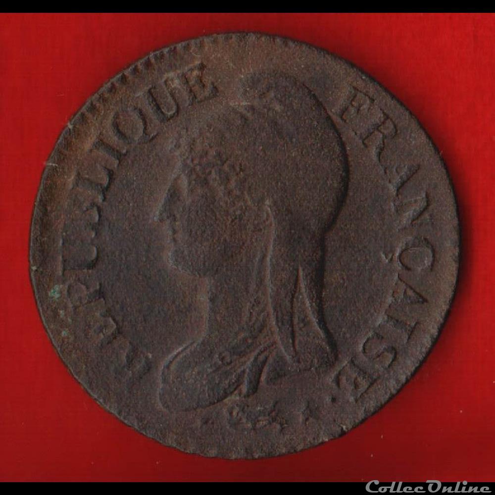 Consulat / Directoire - 5 centimes Dupré - AN 7 - Lille monnaies monde france consulat directoire 5 centimes dupre an 7 lille