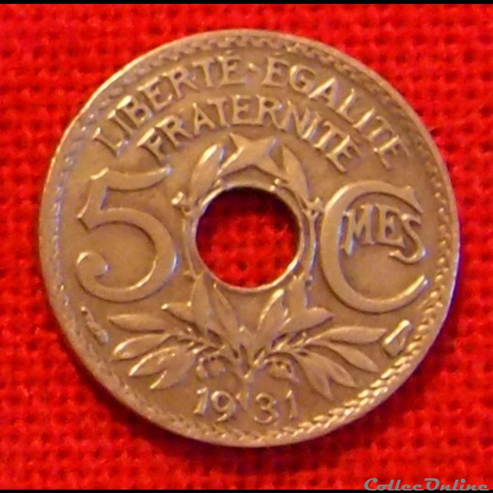 Lindauer - 5 Centimes - 1931 monnaies monde france lindauer 5 centimes 1931