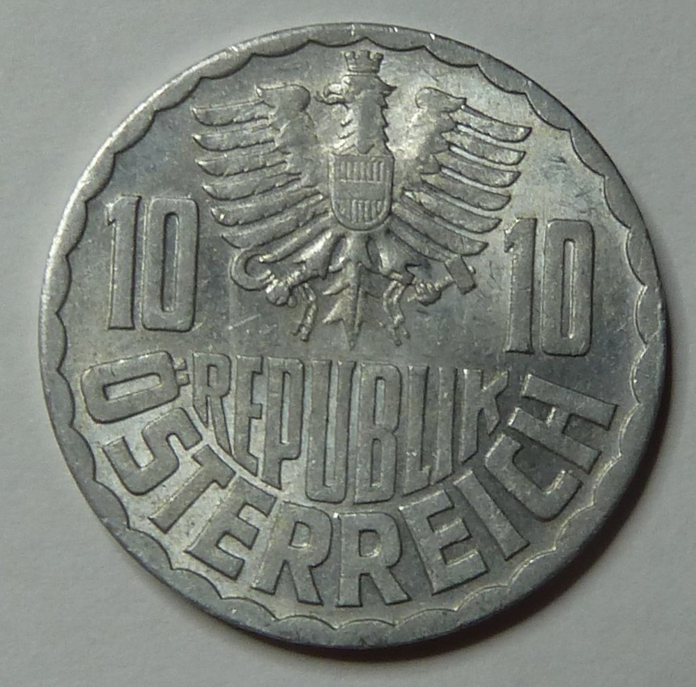 10 Groschen - 1955 monnaies monde autriche 10 groschen 1955