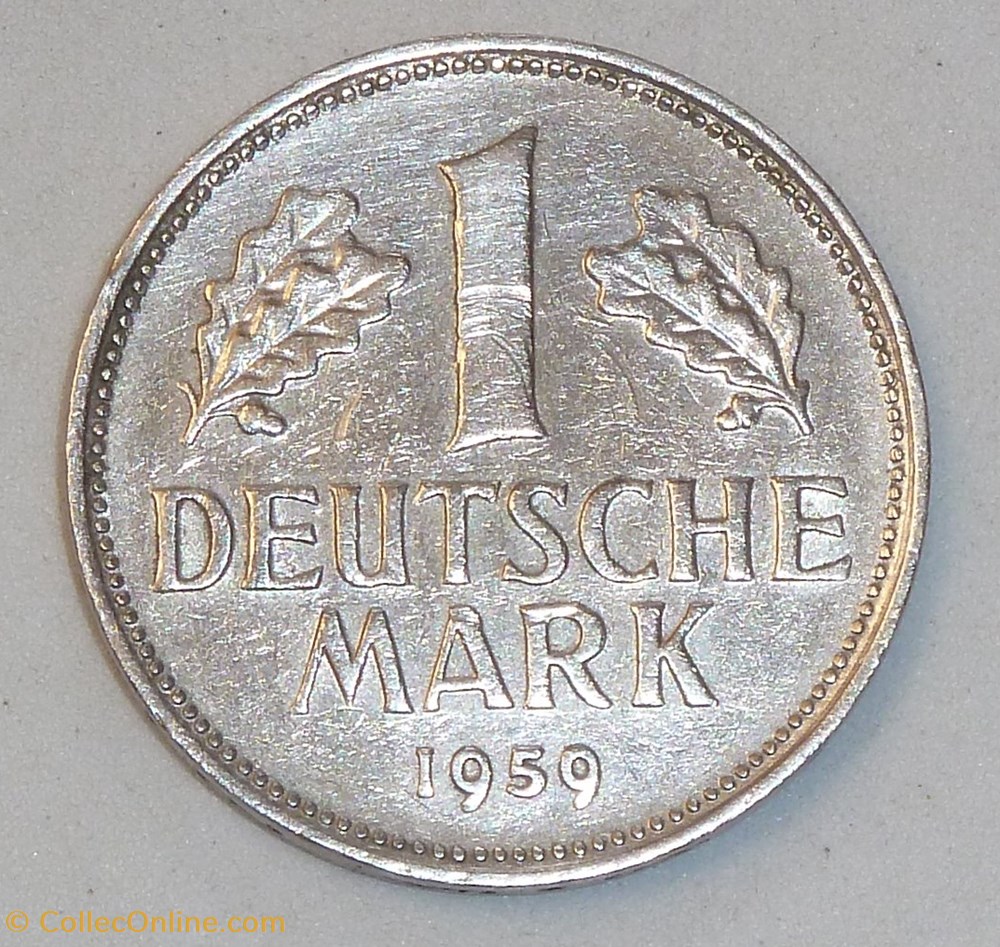1 Mark - 1959 F monnaies monde allemagne 1 mark 1959 f
