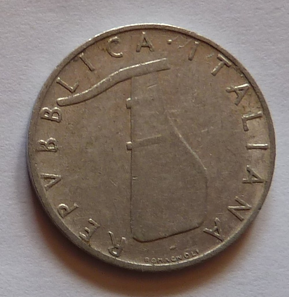 5 Lires - 1954 R monnaies monde italie 5 lires 1954 r