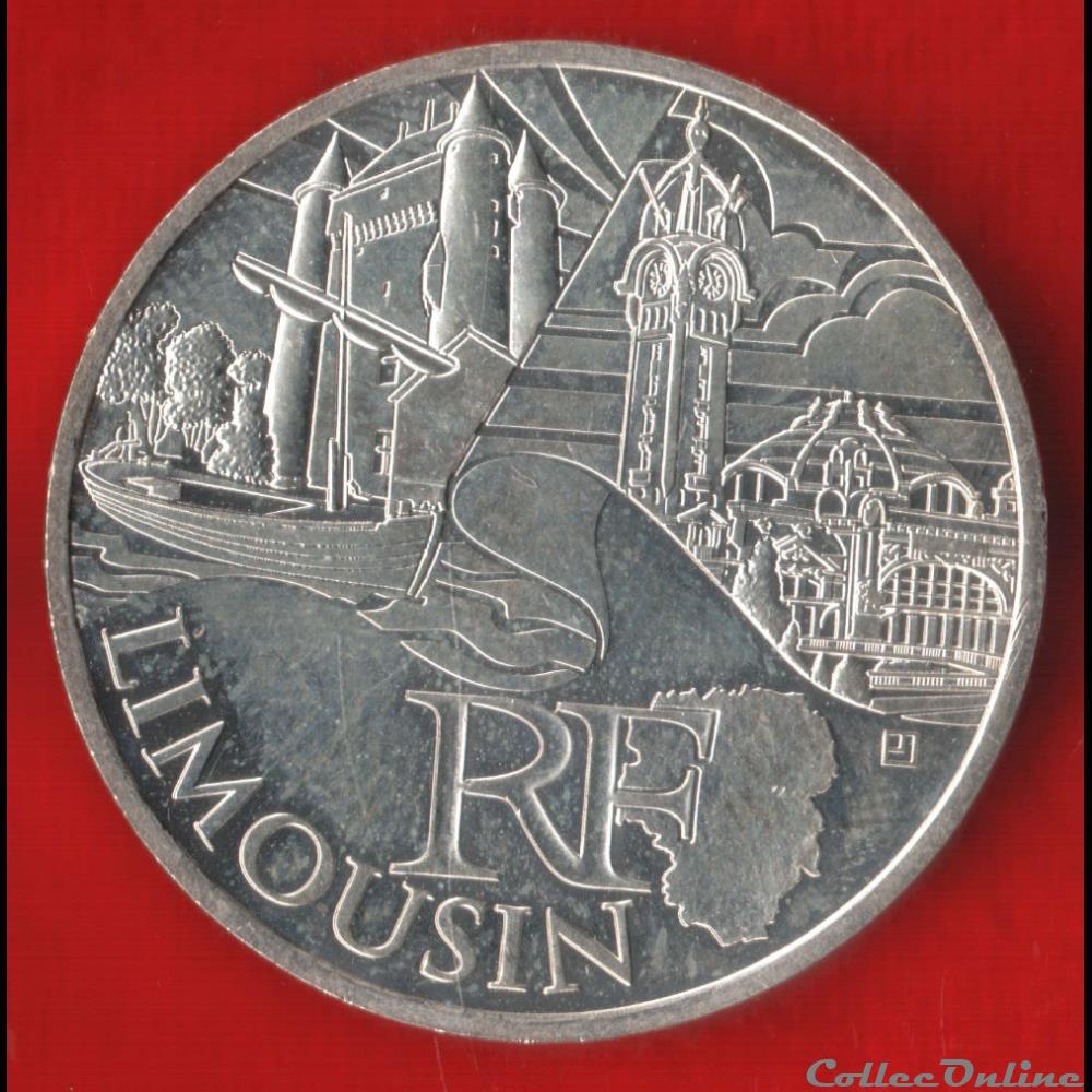 10 Euros - Limousin - 2010 monnaies a france 10 euros limousin 2010